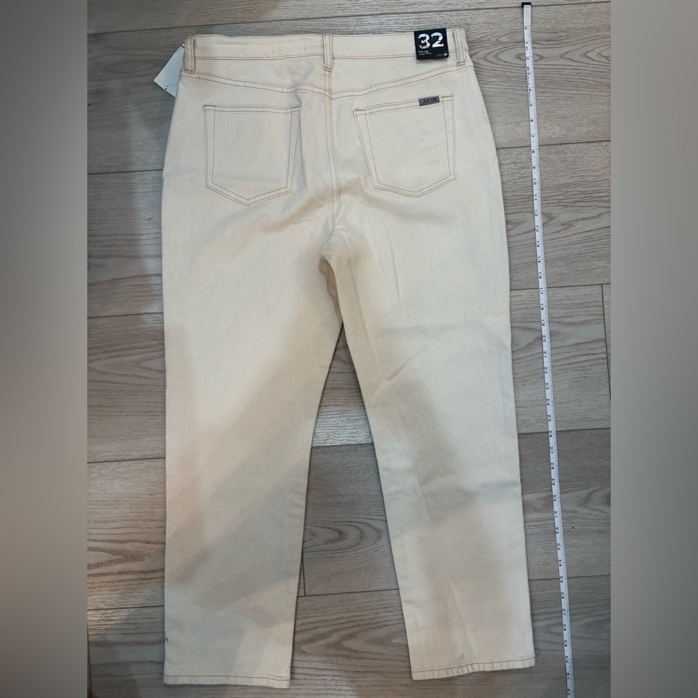 Joe's Jeans The OG High Rise Straight Ankle Button Fly Cream Pant Sz 32 New $218 - Picture 9 of 12